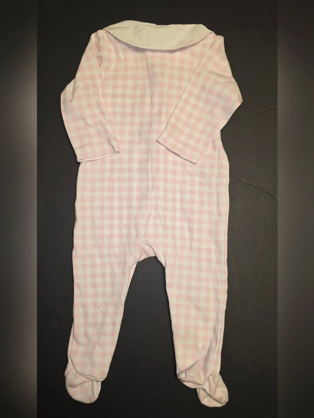 Jacadi Pink Gingham Footed One-Piece-6 Months NWOT